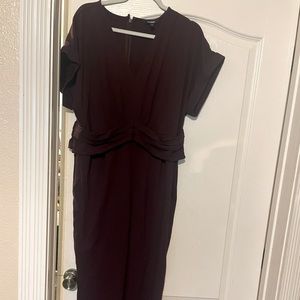 Express Dark Burgundy Jumpsuit
